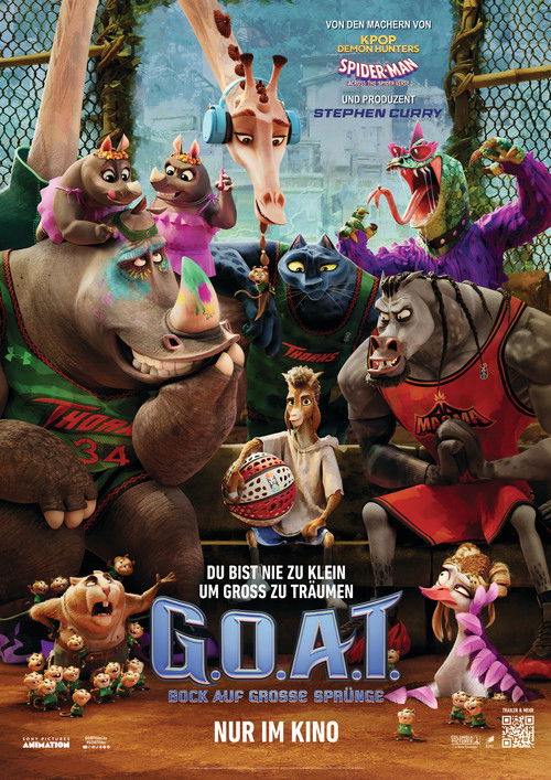 Poster für den Kinofilm G.O.A.T. - Bock auf große Sprünge