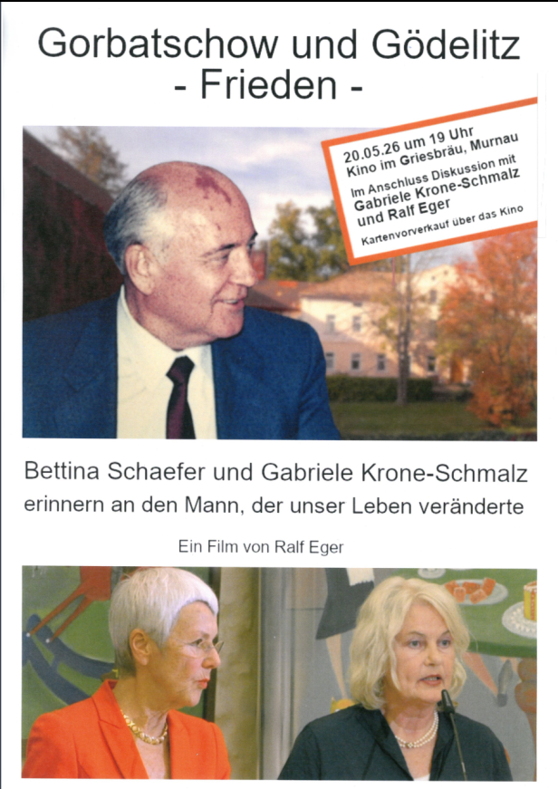 Poster für den Kinofilm Gorbatschow und Gödelitz – Frieden